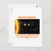 Pluto heeft geen planetaire status meer briefkaart (Voorkant / Achterkant)