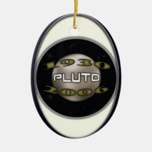 Pluto-herdenking 1930-2006 keramisch ornament (Voorkant)
