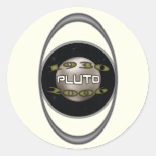 Pluto-herdenking 1930-2006 ronde sticker