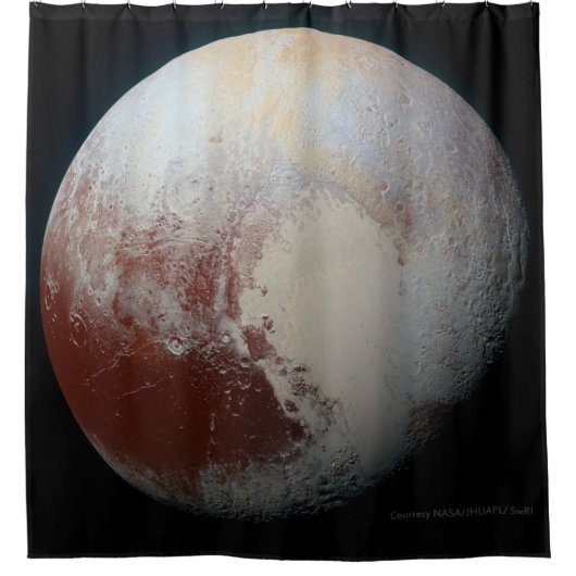 Pluto - Het grootste Dwarf Planet Shower-gordijn Douchegordijn (Voorkant)