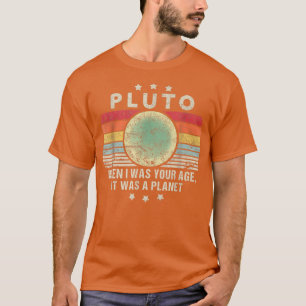 Pluto Het was een planeet in mijn oude Retro Style T-shirt