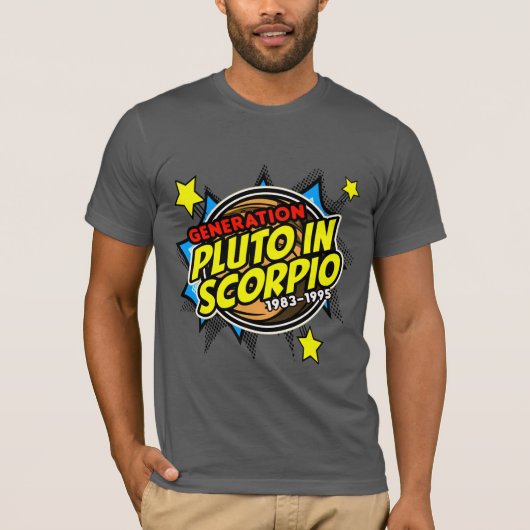 Pluto in Schorpioen T-shirt (Voorkant)