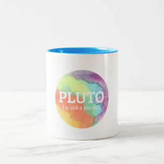 "Pluto is nog steeds een planeet" Illustratie Mok