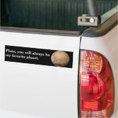 Pluto, mijn favoriete planeet - New Horizons NASA Bumpersticker (Op Truck)