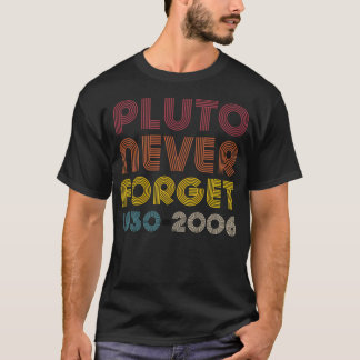 Pluto Never Forget 1930 - 2006 Disco Retro T-shirt