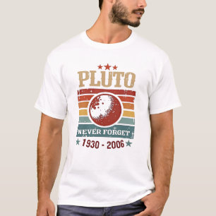Pluto Never Forget (1930-2006) - ruimte T-shirt