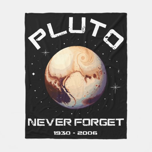 Pluto Nooit Vergeten Fleece Deken (Voorkant)