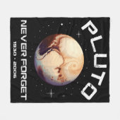 Pluto Nooit Vergeten Fleece Deken (Voorkant (Horizontaal))