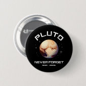 Pluto Nooit Vergeten Ronde Button 5,7 Cm (Voorkant /achterkant)