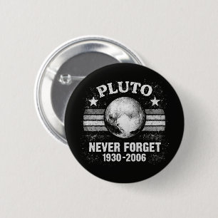 Pluto Nooit Vergeten Ronde Button 5,7 Cm