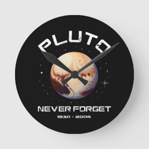 Pluto Nooit Vergeten Ronde Klok