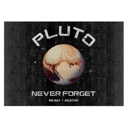 Pluto Nooit Vergeten Snijplank (Voorkant)