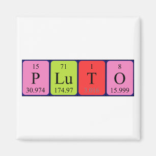 Pluto periodieke table name magnet magneet