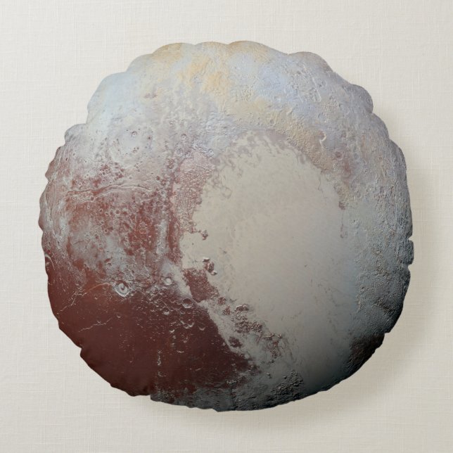 Pluto-planeet Rond Kussen (Voorkant)
