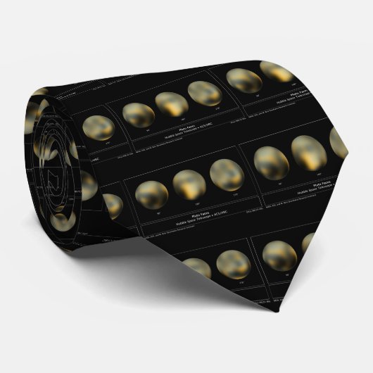 Pluto Planet Stropdas (Opgerold)