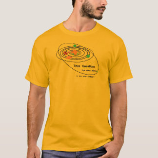 Pluto Planets Trick-vraag T-shirt