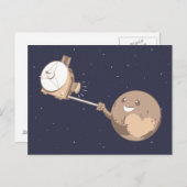 Pluto Selfie Briefkaart (Voorkant / Achterkant)