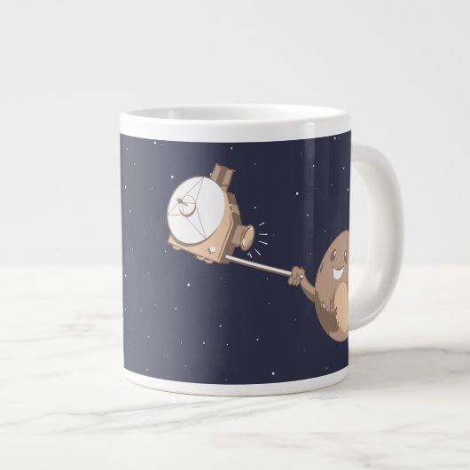 Pluto Selfie Jumbo Mok (Voorkant rechts)