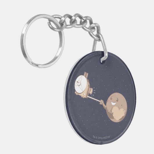 Pluto Selfie Sleutelhanger (Voorkant Links)