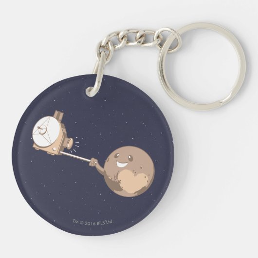 Pluto Selfie Sleutelhanger (Achterkant)