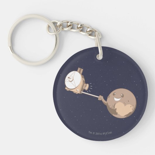 Pluto Selfie Sleutelhanger (Voorkant)