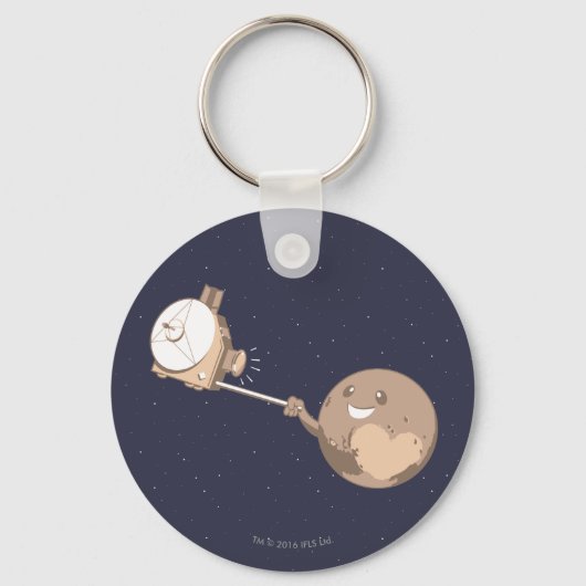Pluto Selfie Sleutelhanger (Voorkant)