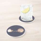 Pluto Selfie Zandsteen Onderzetter (Zijkant)