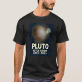 Pluto vergeet nooit 1930 2006 Science Outer Space  T-shirt (Voorkant)