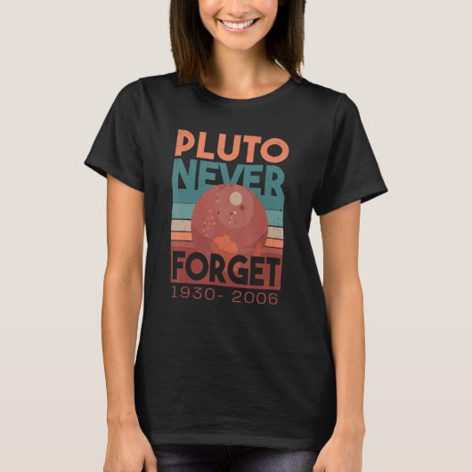 Pluto Vergeet nooit Retro Pluto Science Sp T-shirt (Voorkant)