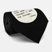 Pluto WAS groot genoeg. Kosmische Humor Stropdas (Opgerold)