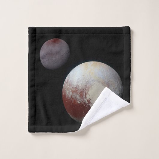 Pluton & Charon 9ème ou Système Solaire de la Plan (Gant de toilette)