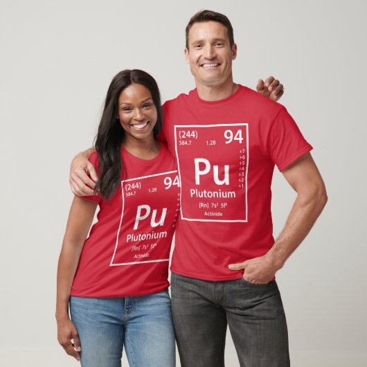 Plutonium Element (wit) T-Shirt (Unisex)