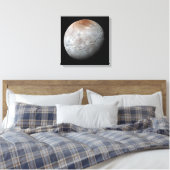 Pluto's grootste maan: Charon Canvas Afdruk (Insitu (Slaapkamer))