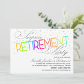 Plutôt Blanc Surprise Retraite des Invitations (Debout devant)