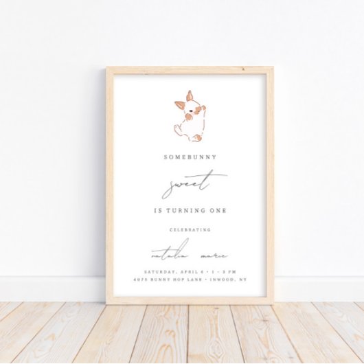 Plutôt doux printemps Pâques filles Affiche de bie