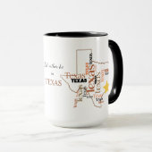 Plutôt être au Texas Word Art Mug (Devant droit)