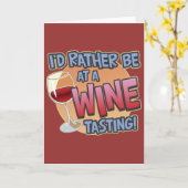 Plutôt Être Carte De Salutation De Dégustation De  (Fleur jaune)