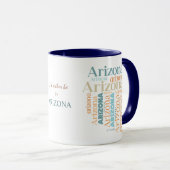 Plutôt être en Arizona Word Art Mug (Devant droit)