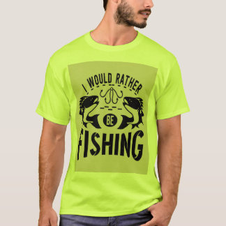 Plutôt être Pêche T-Shirt Homme - Angler Cadeau Te