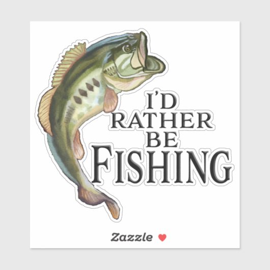 Plutôt être Sticker de pêche (Feuille)