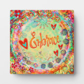 Plutôt Gaie Embrasser Plaque d'Inspirivity (Devant)