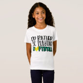 Plutôt Jouer Softball Girls TShirt (Devant entier)