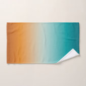Plutôt Ombre Sunny Orange & Turquoise Blue Gradien (Serviette à main)
