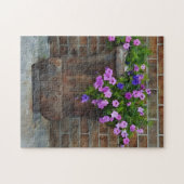 Plutôt Pansy Flowers Planter Floral Puzzle (Horizontal)