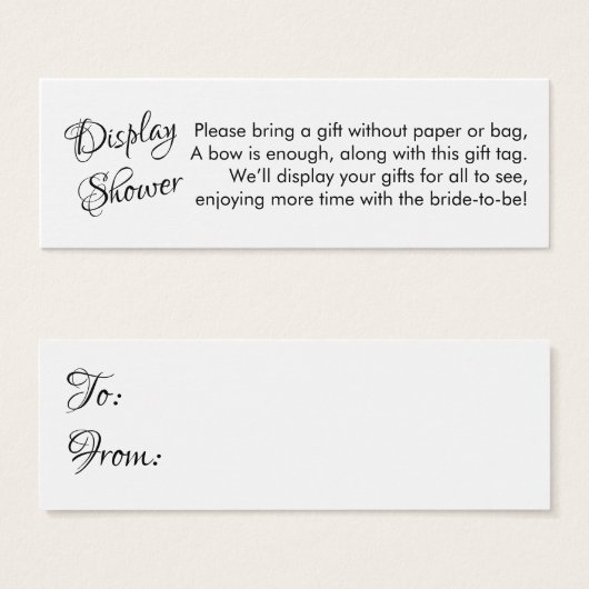 Plutôt Pas Envelopper Fête des mariées Mini Carte  (Devant & derrière)