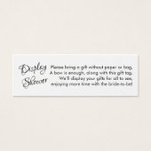 Plutôt Pas Envelopper Fête des mariées Mini Carte  (Devant)