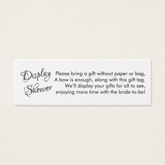 Plutôt Pas Envelopper Fête des mariées Mini Carte  (Devant)