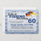 Plutôt Pêcher Custom Anniversaire Fête Invitation (Devant)