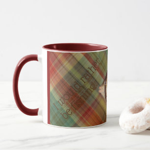 Plutôt Plutôt Plaid De Pêche #1 Mug Rouge