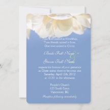 Plutôt pure invitation à mariage de fleurs de rose